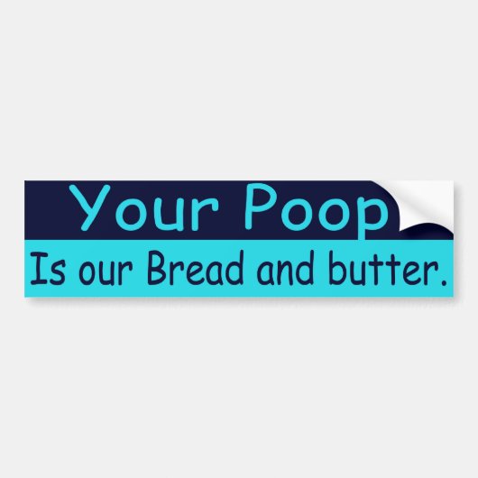 Grappig gezegde 2 van de exploitant bumpersticker (Voorkant)