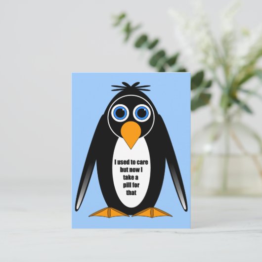 grappig gezegde briefkaart (Staand voorkant)