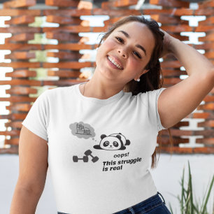 grappig gezegde dat de strijd echt is t-shirt