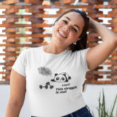 grappig gezegde dat de strijd echt is t-shirt
