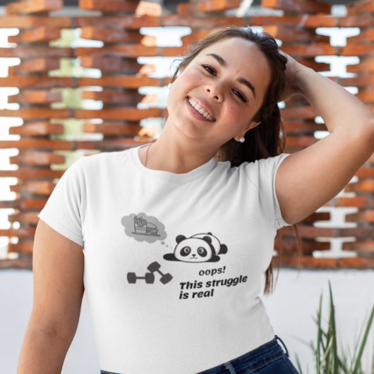 grappig gezegde dat de strijd echt is t-shirt