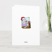 Grappig gezegde, gewoon om grappig te lachen kaart (Achterkant)