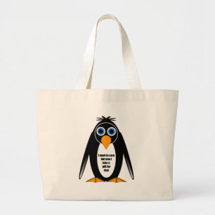 grappig gezegde grote tote bag