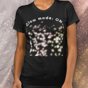 Grappig gezegde inspirerend gloed glitter girly co t-shirt