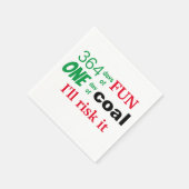 Grappig Gezegde kerstkolen Servet (Hoek)