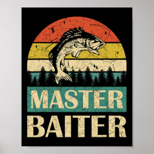 Grappig Gezegde-master Baiter Gevist Vissers Manne Poster