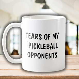 Grappig Gezegde Pickleball Tegenstander Modern Typ Koffiemok