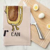 Grappig gezegde theedoek (Quarter Fold)