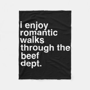 Grappig Gezegde Vlees Bacon Beef Grillen BBQ Lover Fleece Deken