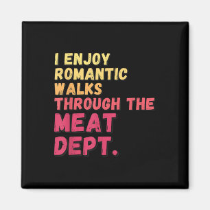 Grappig Gezegde Vlees Dept Bacon Beef Grillen BBQ  Magneet
