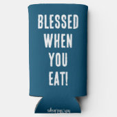 Grappig gezegend wanneer u blauw & witte bruiloft  (Achterkant)