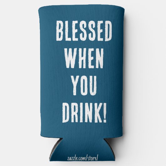 Grappig gezegend wanneer u blauw & witte bruiloft  (Voorkant)