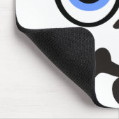 grappig gezicht #1 licht muismat (Hoek)