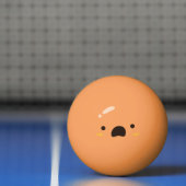 Grappig gezicht. Emoji Emoticon. bezorgd Pingpongballen (Net)
