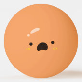 Grappig gezicht. Emoji Emoticon. bezorgd Pingpongballen (Voorkant)