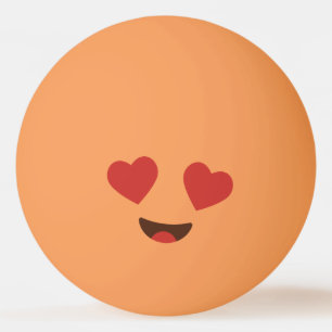 Grappig gezicht. Emoji. Emoticon. Pingpongballen