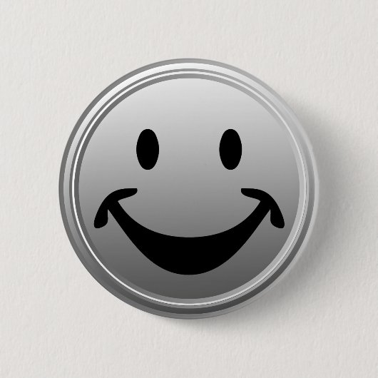 Grappig gezicht en je rug. en ideeën ronde button 5,7 cm (Voorkant)