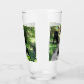 Grappig Gezicht Gorilla Tumbler / Shaker Glas (Links)