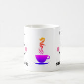 Grappig gezicht. Meer koffie nodig. Kus me hier Koffiemok (Center)