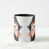 Grappig gezicht Mok ontwerp (Midden)