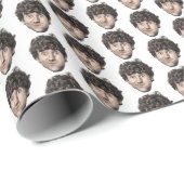 Grappig Gezicht of Pet Foto Gift Cadeaupapier (Rol Hoek)