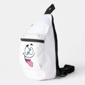 grappig gezicht sling bag (Rechterhoek)