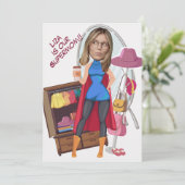 Grappig gezicht | Super Mon Moederdag Foto Leuke K Kaart (Staand voorkant)