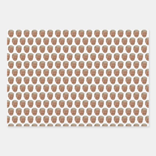 Grappig gezicht van Trump Inpakpapier Vel (Voorkant)