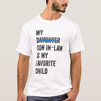 Grappig gezin Mijn schoonzoon is mijn lievelingski T-shirt