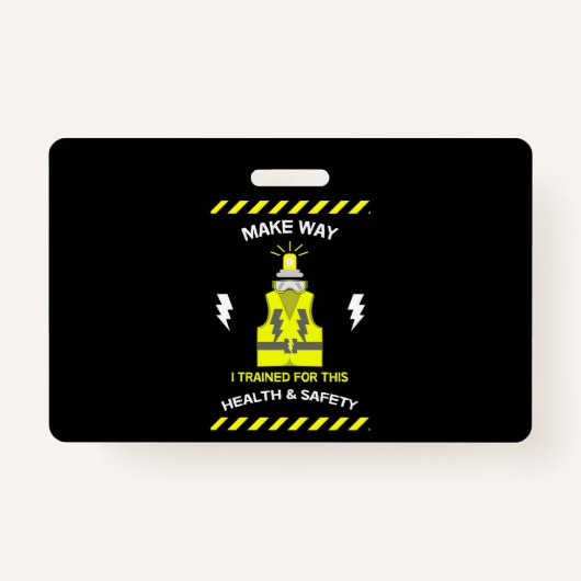 Grappig gezondheid en veiligheid | NEBOSH | Functi Badge (Voorkant)