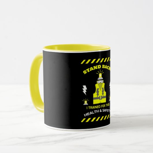 Grappig gezondheid en veiligheid | NEBOSH | Veilig Mok (Voorkant links)