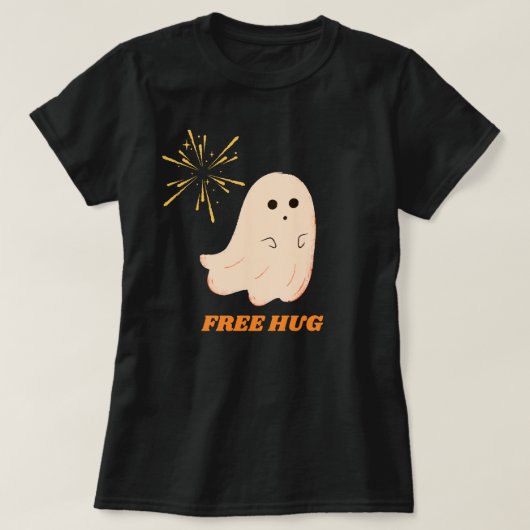 Grappig Ghost Free Hug T-shirt (Design voorkant)