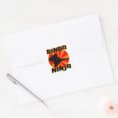 Grappig Ginga Ninja Ginger Rood Haar Roodharige Hu Vierkante Sticker (Envelop)