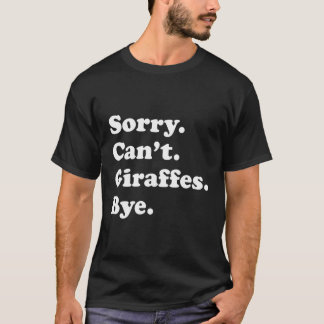 Grappig Giraffe cadeau voor mannen vrouwen jongens T-shirt