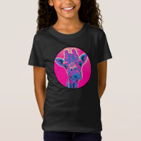 Grappig Giraffe die zijn tong uitkraakt