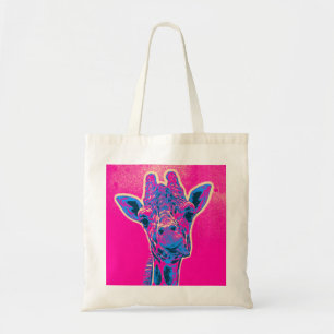 Grappig Giraffe die zijn tong uitkraakt Tote Bag
