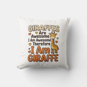 Grappig Giraffe-liefhebber Vintage Gravure Shirt O Kussen