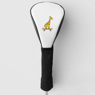 Grappig Giraffe Lover Giraffe Skateboard Golfheadcover