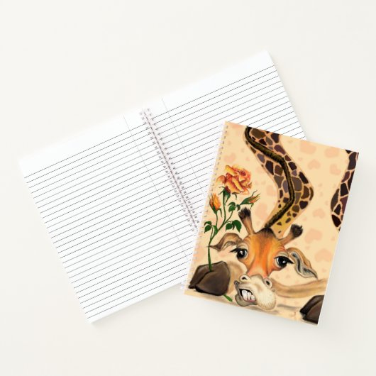 Grappig Giraffe Notitieboek (Binnen)