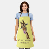 Grappig Giraffe Schort met aangepaste tekst en kle (Gedragen)