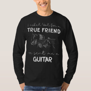 Grappig Gitaar T-shirt: Gods Ware Vriend Gift T-shirt