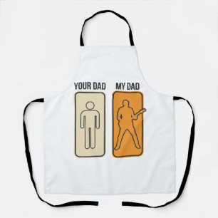 Grappig Gitaar Vader Vintage Gravure Shirt Ontwerp Schort