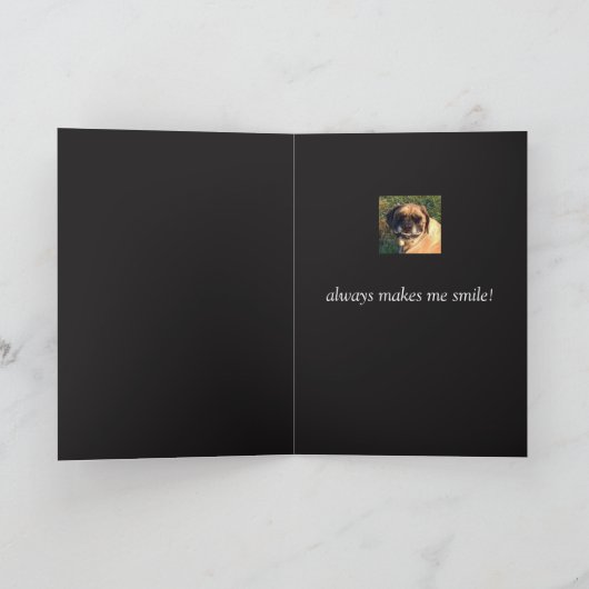 Grappig Glimlachend Engels Mastiff Hondenkaart Kaart (Binnen)