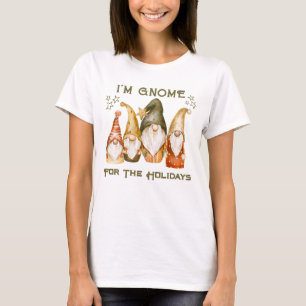 Grappig Gnome Kerst Vakantie T-shirt
