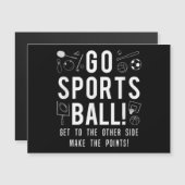 Grappig Go Sports Ball T-shirt Fun Sporting Graphi (Voorkant / Achterkant)