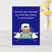 Grappig, goed gewenst kaart (Gele Bloem)