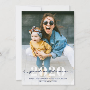 Grappig Goede Riddance Foto Gelukkig Nieuwjaar Feestdagenkaart