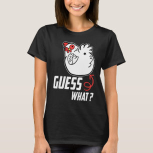 Grappig gok wat een kip kont! Funny Boerderij Chic T-shirt
