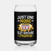 Grappig gokken Casino nog maar één Blikvorm Glas (Achterkant)