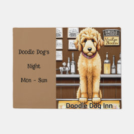 Grappig goldendoodle hond bruin neutraal deurmat